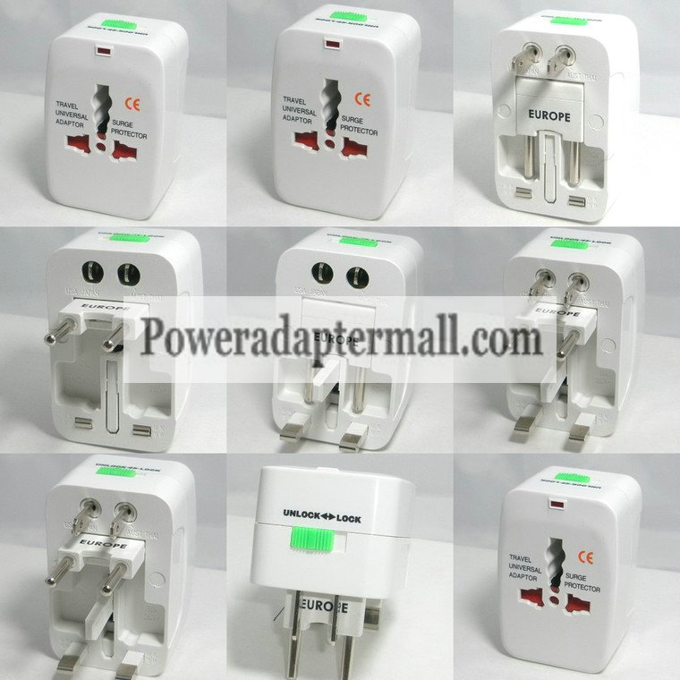 Insten Universal World Wide Charger Adapter Plug for US UK EU AU